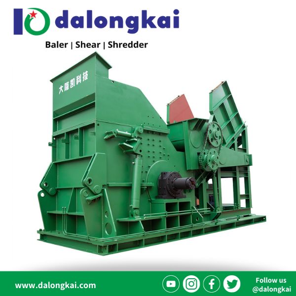 Hammer mill shredder for scrap steel 