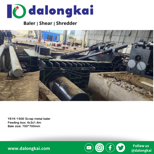 Dalongkai Y81K-1500 scrap metal baler 