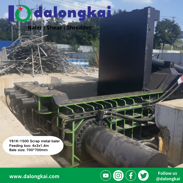 Dalongkai Y81K-1500 scrap steel baling press