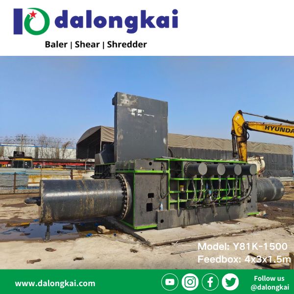 Y81K-1500 Scrap baler in Jinhua city, Zhejiang P.R.