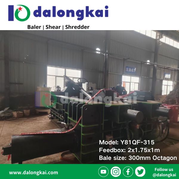 Y81QF-315 Scrap baler in HEBEI P.R.