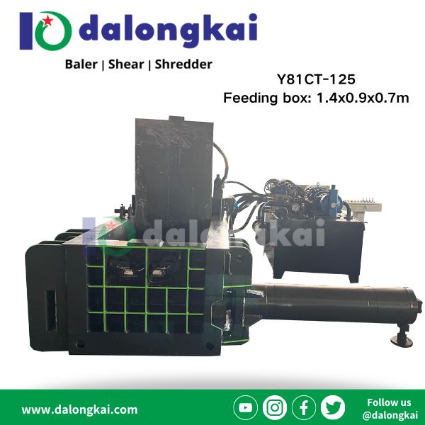 Dalongkai Y81CT-125 Scrap metal Baler 