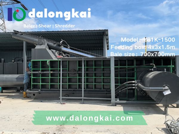 Y81K-1500 metal scrap baling press in Malaysia