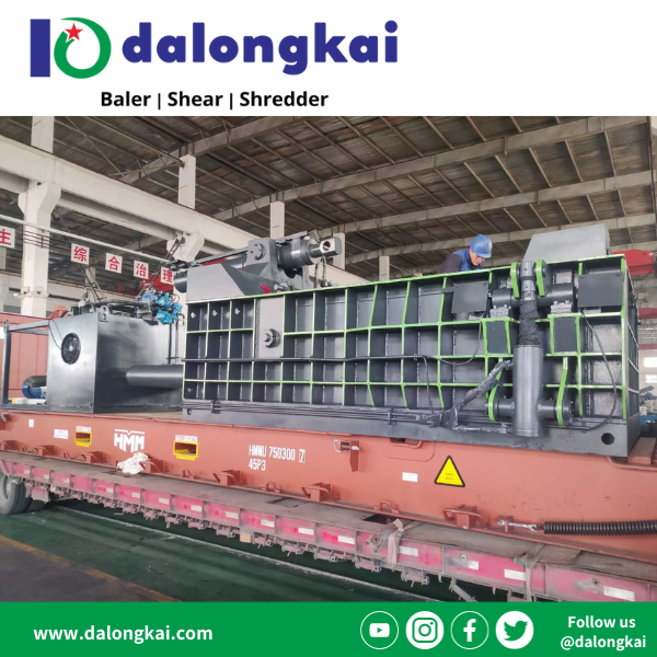 Dalongkai Y81CF-250 Baler is ready to ship to overseas customer's scrap yard 1.png